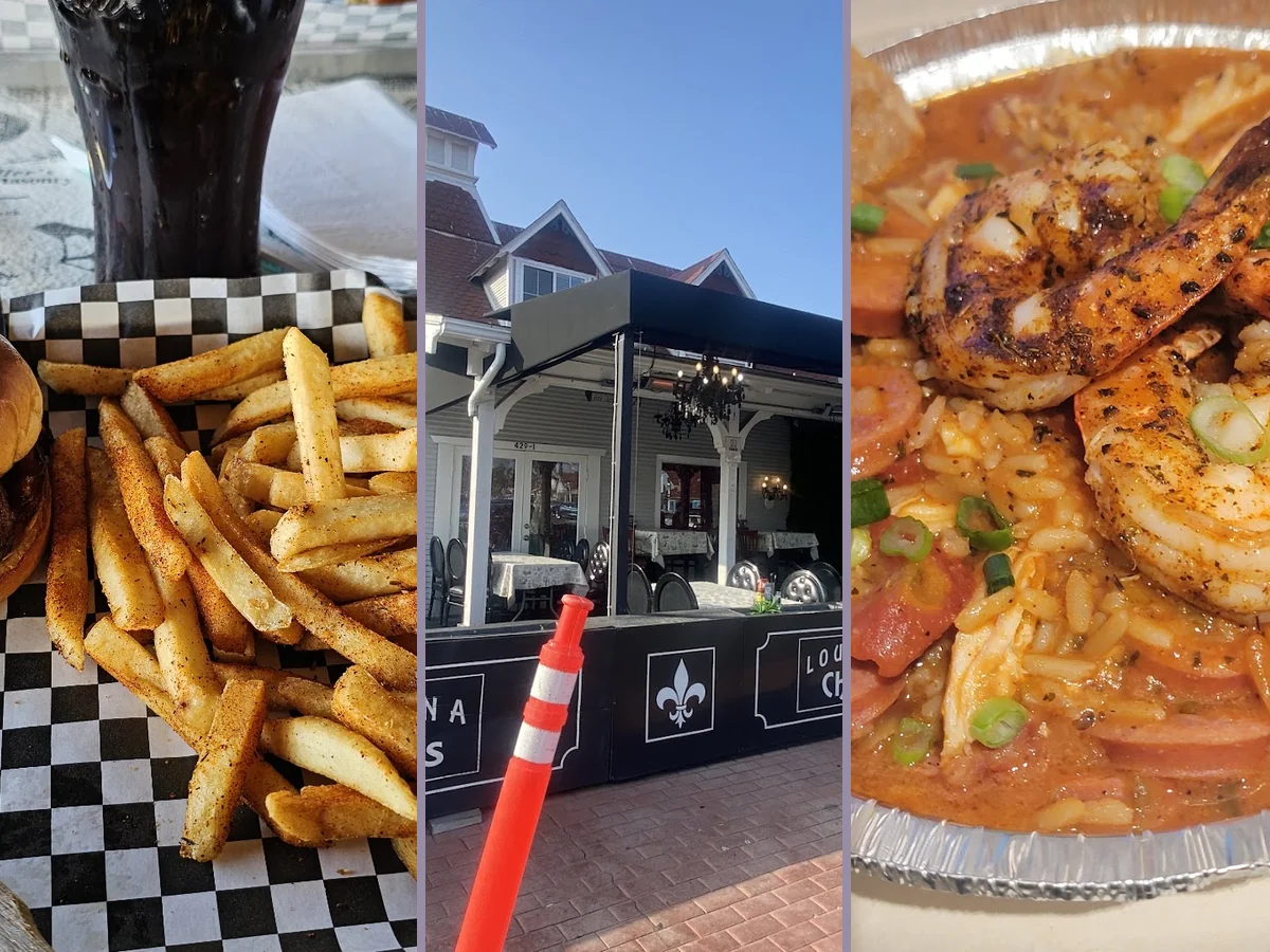 Cajun dishes served in a casual dining room.