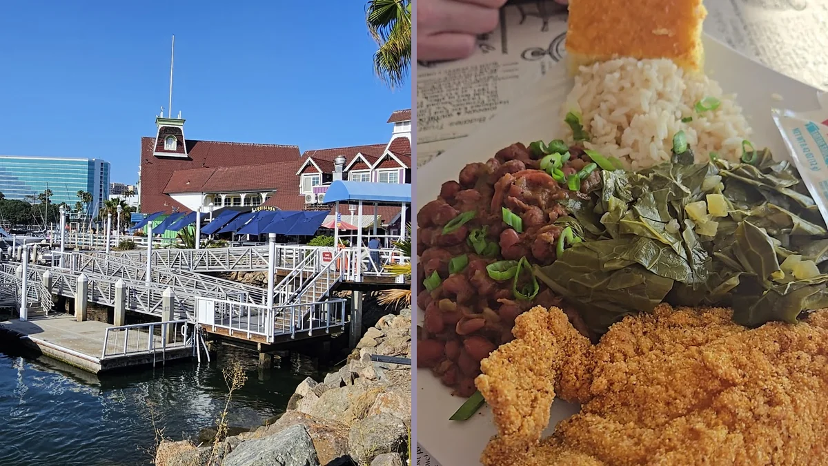 Cajun dishes served in a casual dining room.