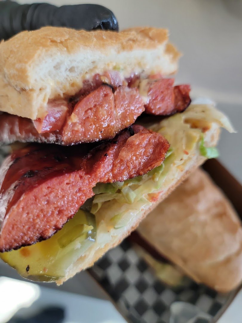 Cajun dishes served in a casual dining room.